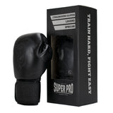 Super Pro Combat Gear Legend Lederen (kick)bokshandschoenen Zwart