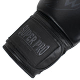 Super Pro Combat Gear Legend Lederen (kick)bokshandschoenen Zwart