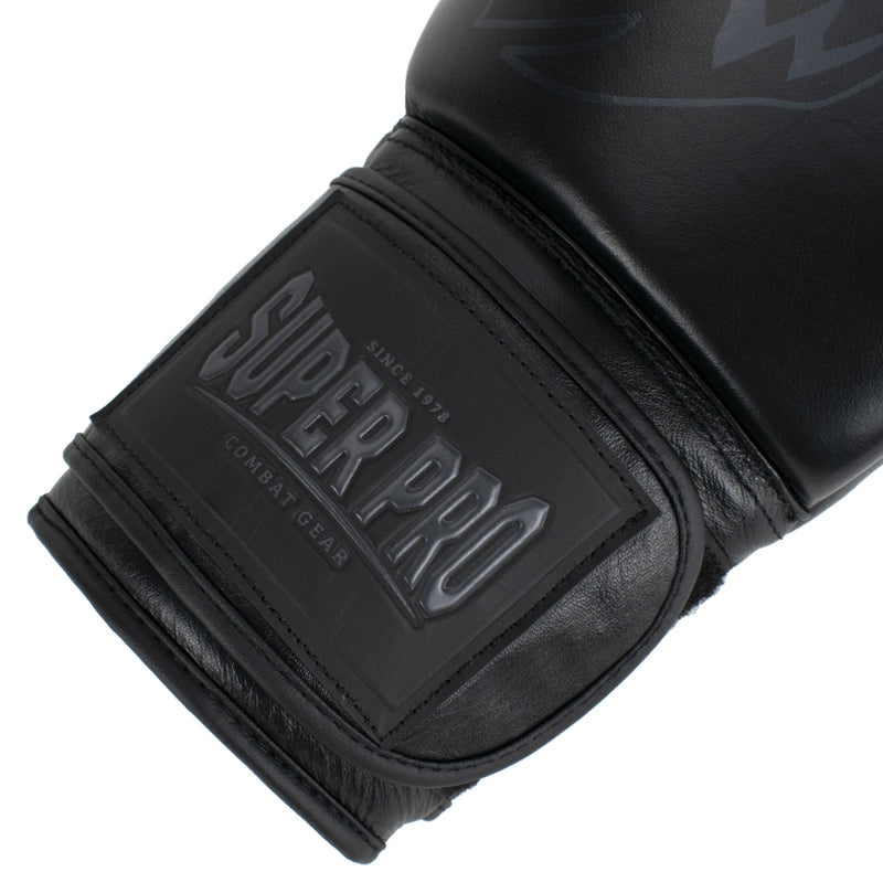 Super Pro Combat Gear Legend Lederen (kick)bokshandschoenen Zwart