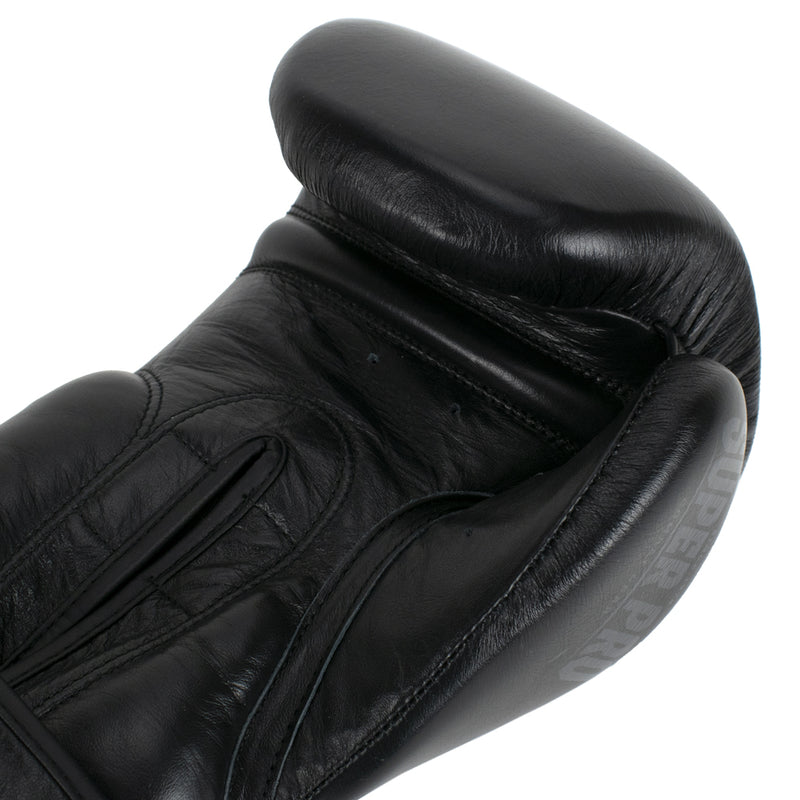 Super Pro Combat Gear Legend Lederen (kick)bokshandschoenen Zwart