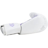 Super Pro Combat Gear (kick)Bokshandschoenen Leder No Mercy Wit/Paars/Zilver