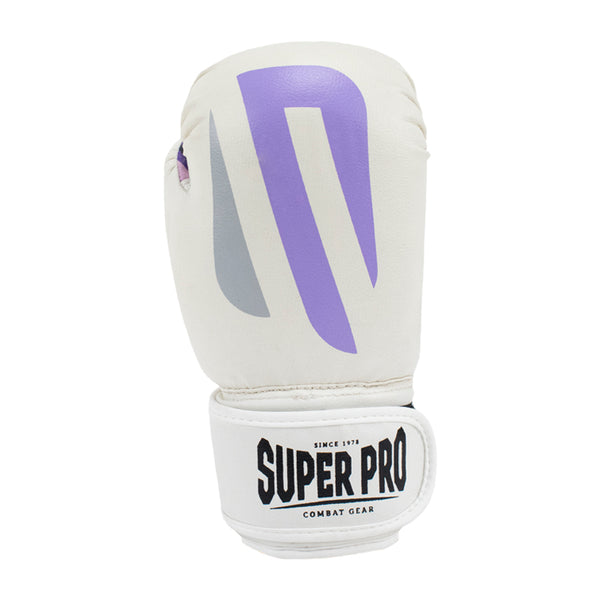 Super Pro Combat Gear (kick)Bokshandschoenen Kids No Mercy Wit/Paars/Zilver