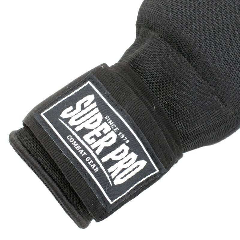 Super Pro Combat Gear Binnenhandschoenen Met Bandage Zwart/Wit
