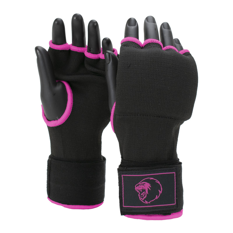 Super Pro Combat Gear Binnenhandschoenen Met Bandage Zwart/Roze