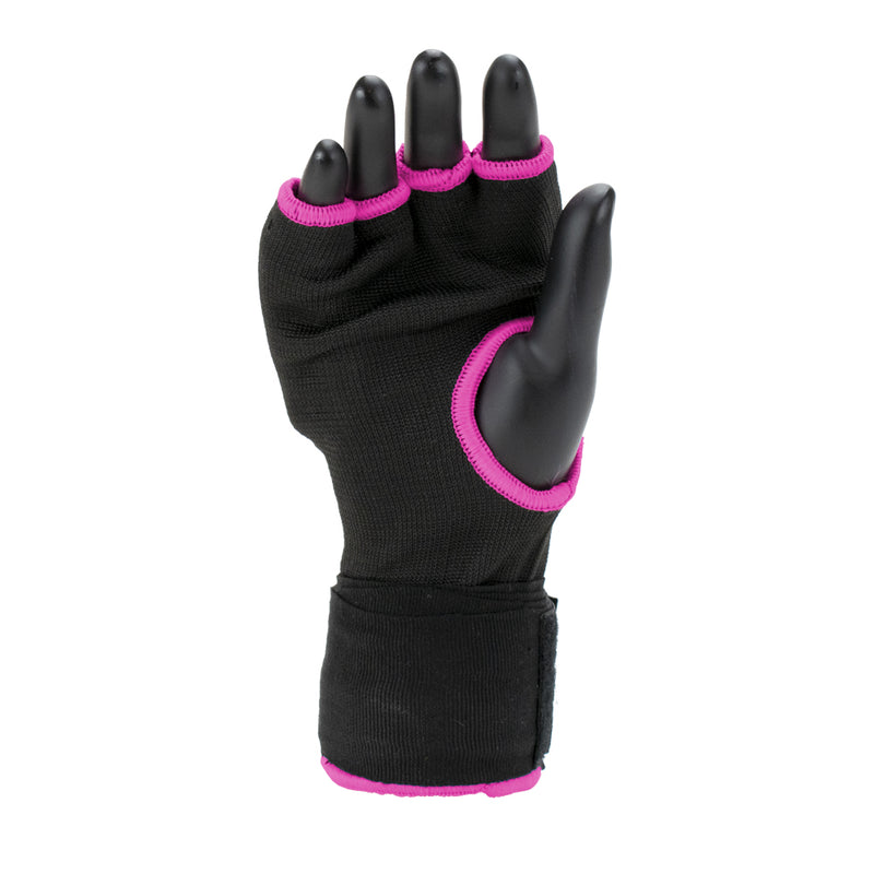 Super Pro Combat Gear Binnenhandschoenen Met Bandage Zwart/Roze