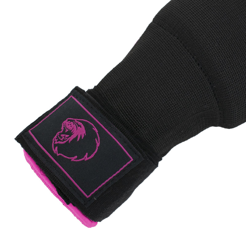 Super Pro Combat Gear Binnenhandschoenen Met Bandage Zwart/Roze