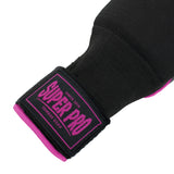 Super Pro Combat Gear Binnenhandschoenen Met Bandage Zwart/Roze