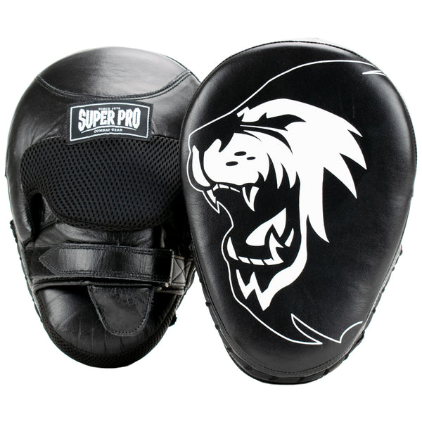 Super Pro Combat Gear Handpads Curved Leder