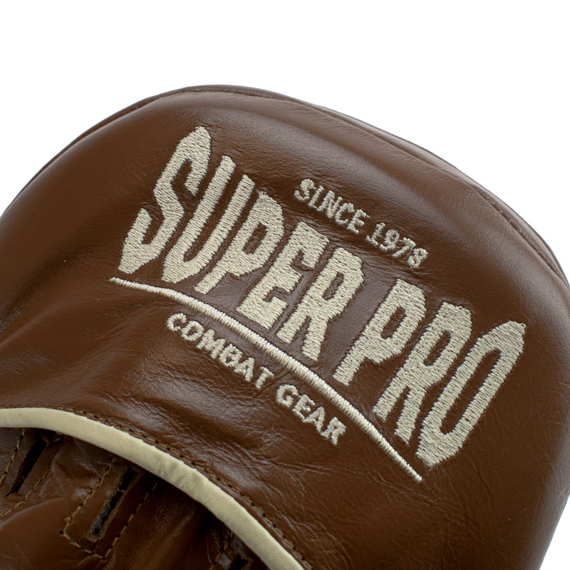 Super Pro Gebogen Vintage Hook and Jab Pad Leder