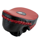 Super Pro Lederen Gebogen Hook and Jab Pad Zwart/Rood