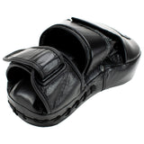 Super Pro Combat Gear Handmitts Long Curved Leder Zwart/Wit