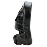 Super Pro Combat Gear Handmitts Long Curved Leder Zwart/Wit