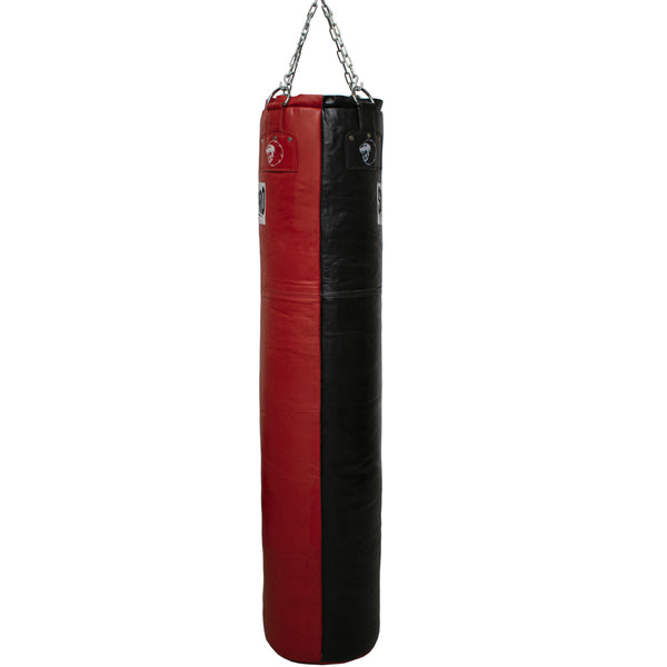 Super Pro Leather Punch Bag Split Zwart/Rood