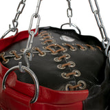 Super Pro Leather Punch Bag Split Zwart/Rood