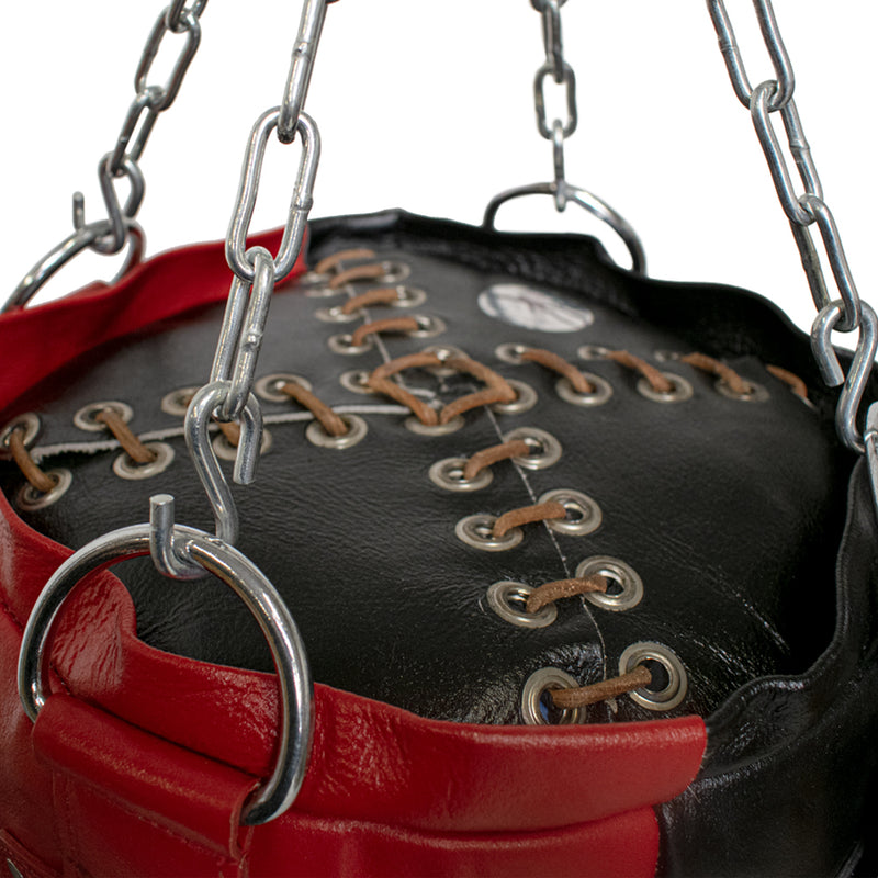 Super Pro Leather Punch Bag Split Zwart/Rood