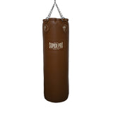 Super Pro Leather Punch Bag Classic Bruin 122x40 cm