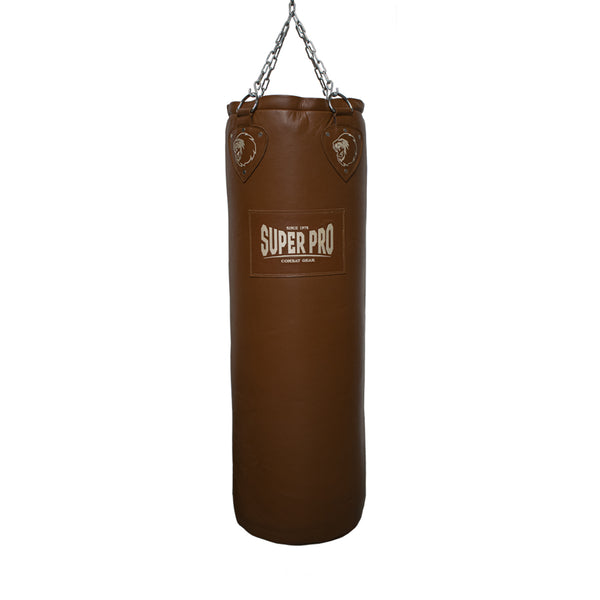 Super Pro Leather Punch Bag Classic Bruin 122x40 cm