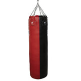 Super Pro Leather Punch Bag Gigantor Zwart/Rood 138x42 cm