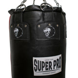 Super Pro Leather Punch Bag Gigantor Zwart/Rood 138x42 cm