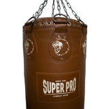 Super Pro Leather Punch Bag Gigantor Classic Bruin 138x42 cm