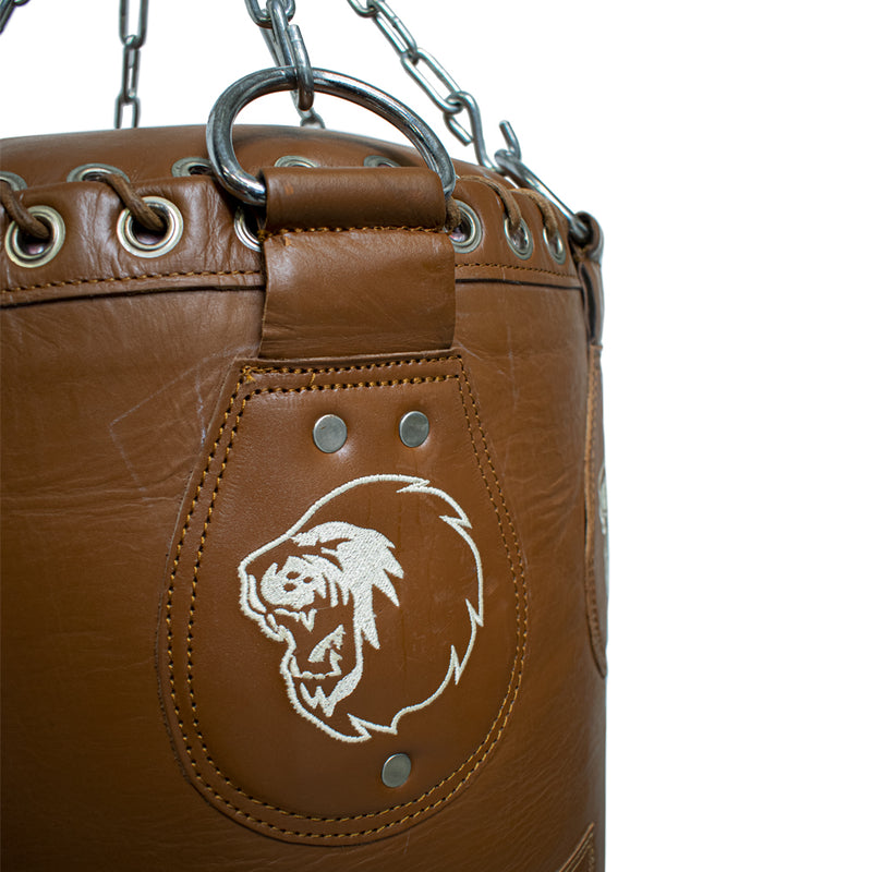 Super Pro Leather Punch Bag Gigantor Classic Bruin 138x42 cm