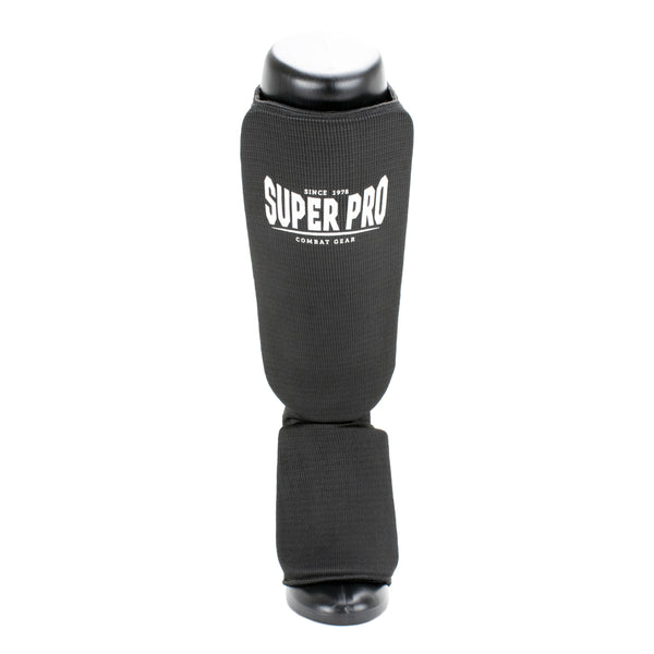 Super Pro Combat Gear Scheenbeschermer Defender Zwart/Wit