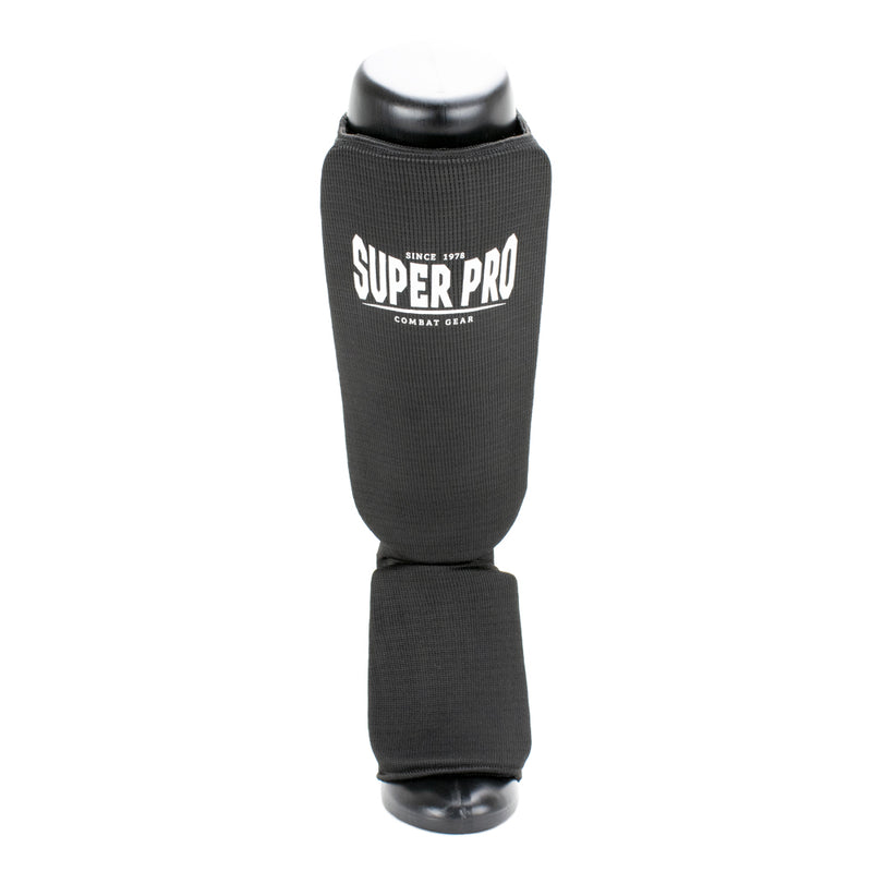 Super Pro Combat Gear Scheenbeschermer Defender Zwart/Wit
