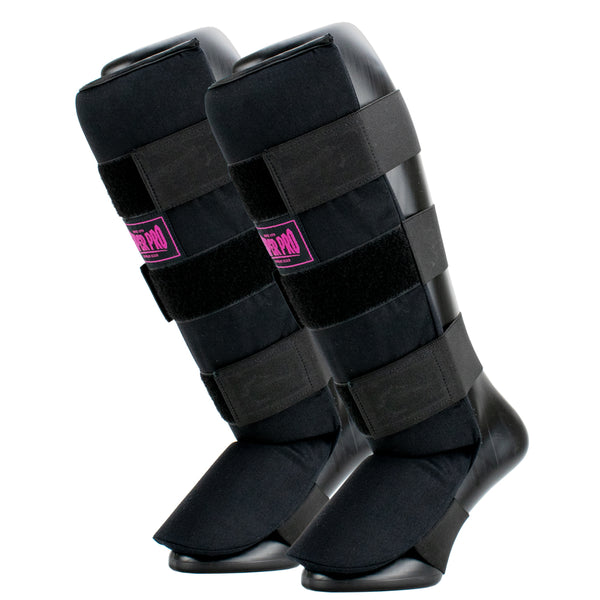 Scheenbeschermer Savior Zwart/Roze