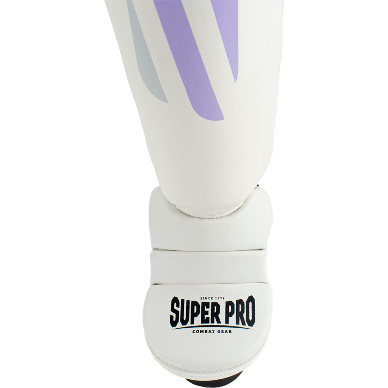 Super Pro Combat Gear Scheenbeschermers No Mercy Wit/Paars/Zilver