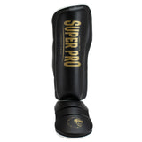 Super Pro Combat Gear Scheenbeschermer Protector SE Zwart/Goud/Wit