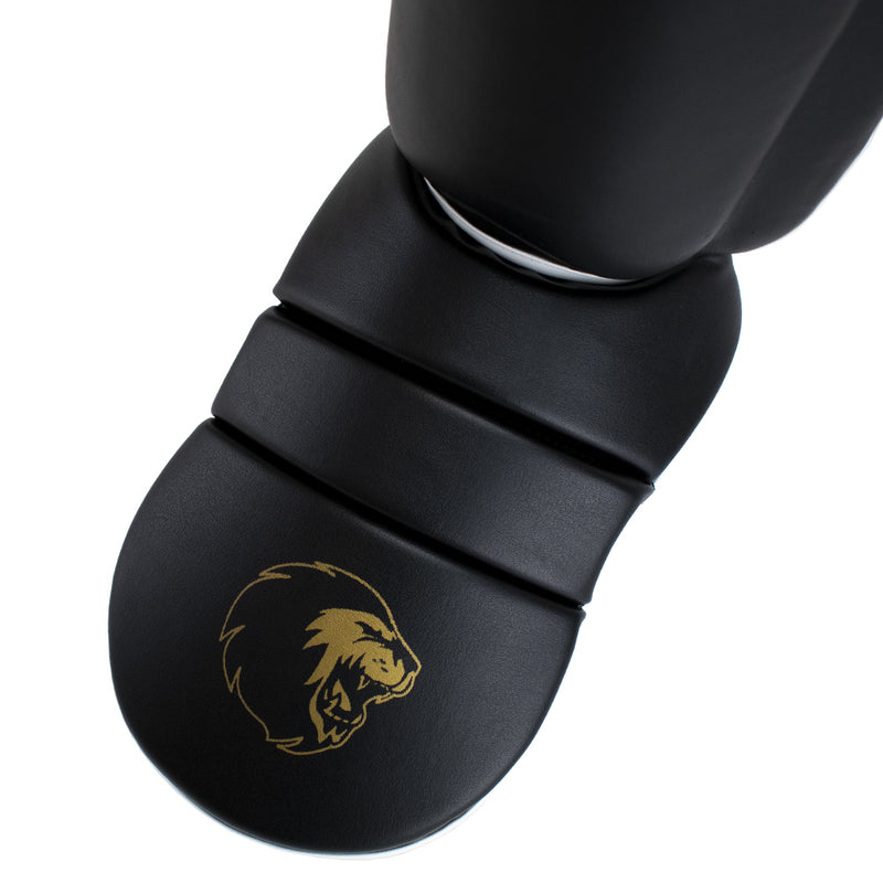 Super Pro Combat Gear Scheenbeschermer Protector SE Zwart/Goud/Wit