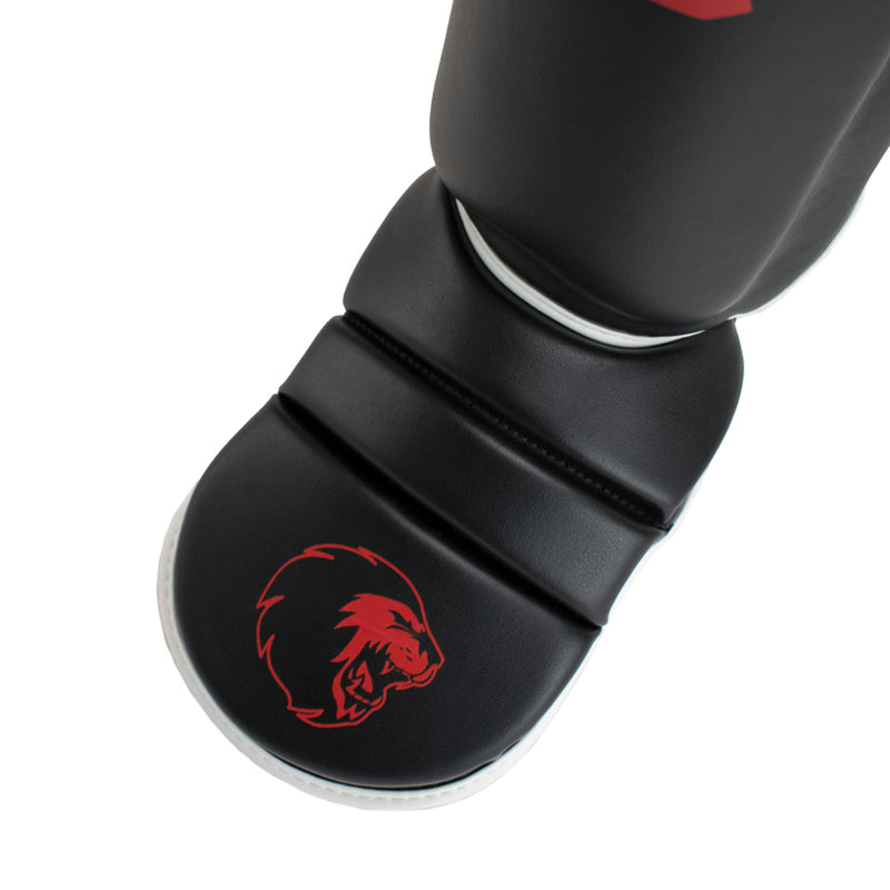 Super Pro Combat Gear Scheenbeschermer Protector SE Zwart/Rood/Wit