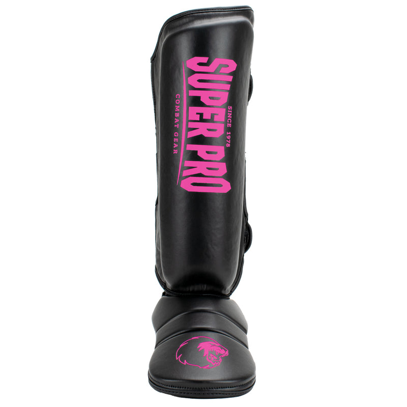 Super Pro Combat Gear Scheenbeschermer Protector Zwart/Roze