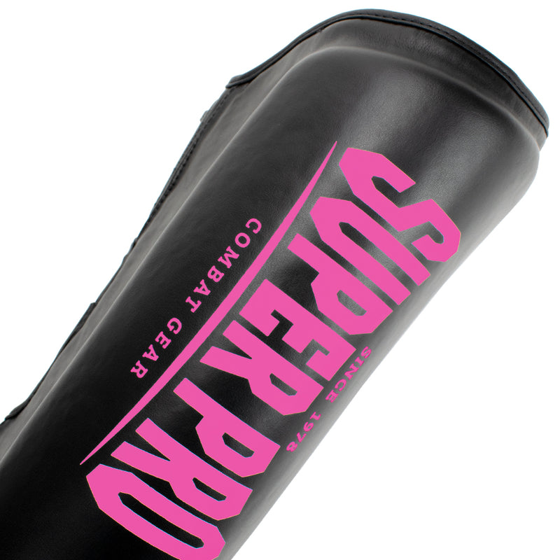 Super Pro Combat Gear Scheenbeschermer Protector Zwart/Roze