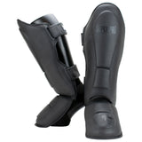 Super Pro Combat Gear Lederen Scheenbeschermer Guardian Grijs