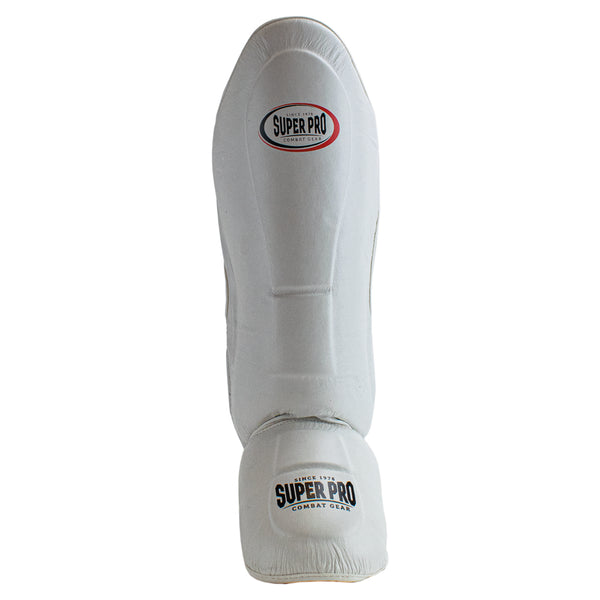 Super Pro Combat Gear Thai-Pro Shin Guard Wit/Zwart