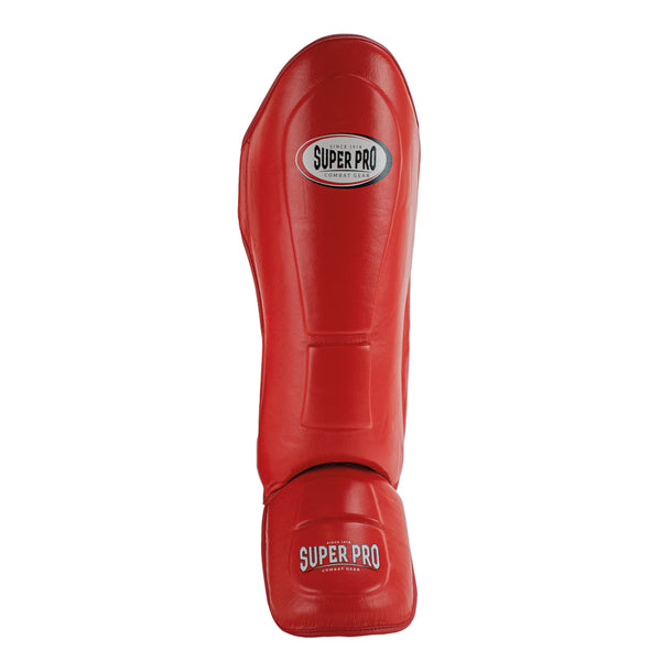 Super Pro Combat Gear Thai-Pro Shin Guard Rood/Zwart