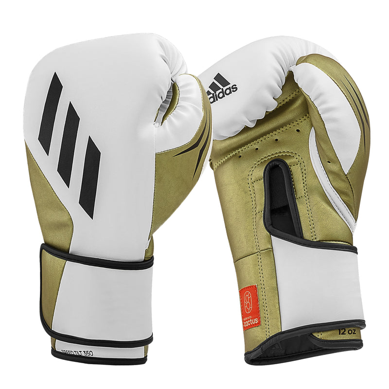 adidas (kick)Bokshandschoenen Speed TILT 350V Pro Training Wit/Goud