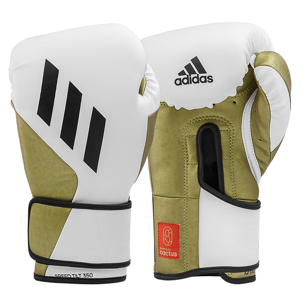 adidas (kick)Bokshandschoenen Speed TILT 350V Pro Training Wit/Goud