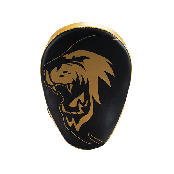 Super Pro Combat Gear Handpads Curved PU Zwart/Goud