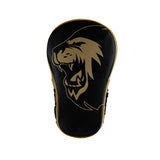Super Pro Combat Gear Handmitts Long Curved Leder Zwart/Goud