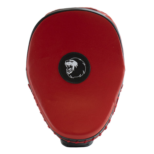 Super Pro Light Weight Gebogen Hook and Jab Pad Zwart/Rood