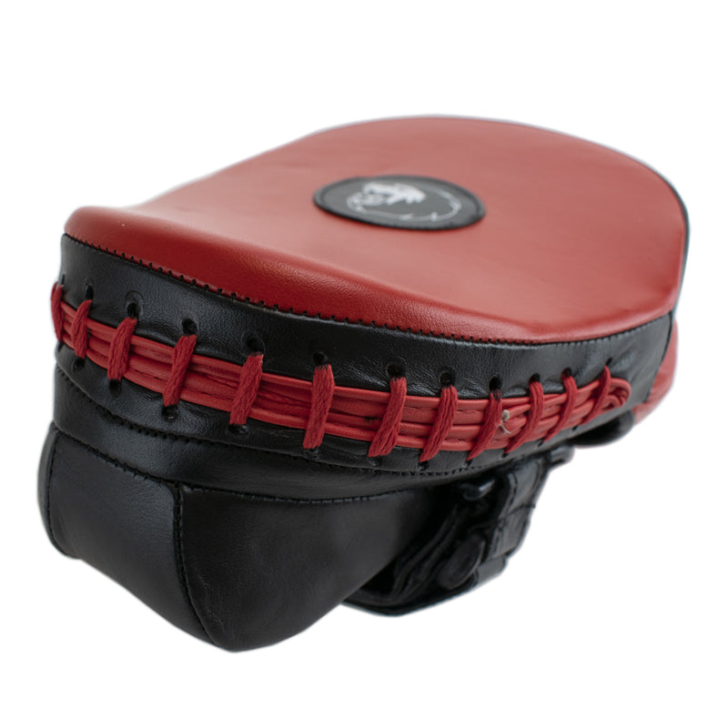 Super Pro Light Weight Gebogen Hook and Jab Pad Zwart/Rood
